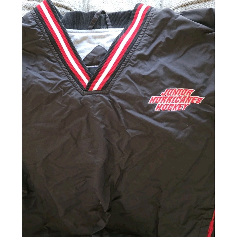Jacket Pullover Junior Hurricanes Hockey Windbreaker Youth Medium - Picture 3 of 9